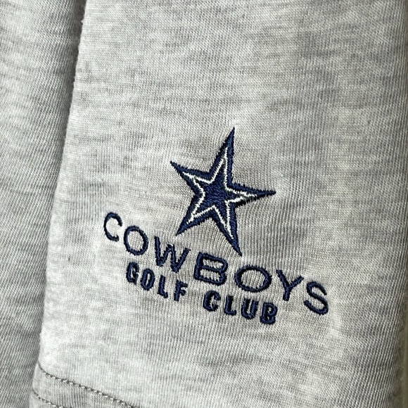Johnnie-O Hangin’Out Men’s Heather Grey Pullover Polo Shirt Dallas Cowboys Sz XL - Picture 5 of 9